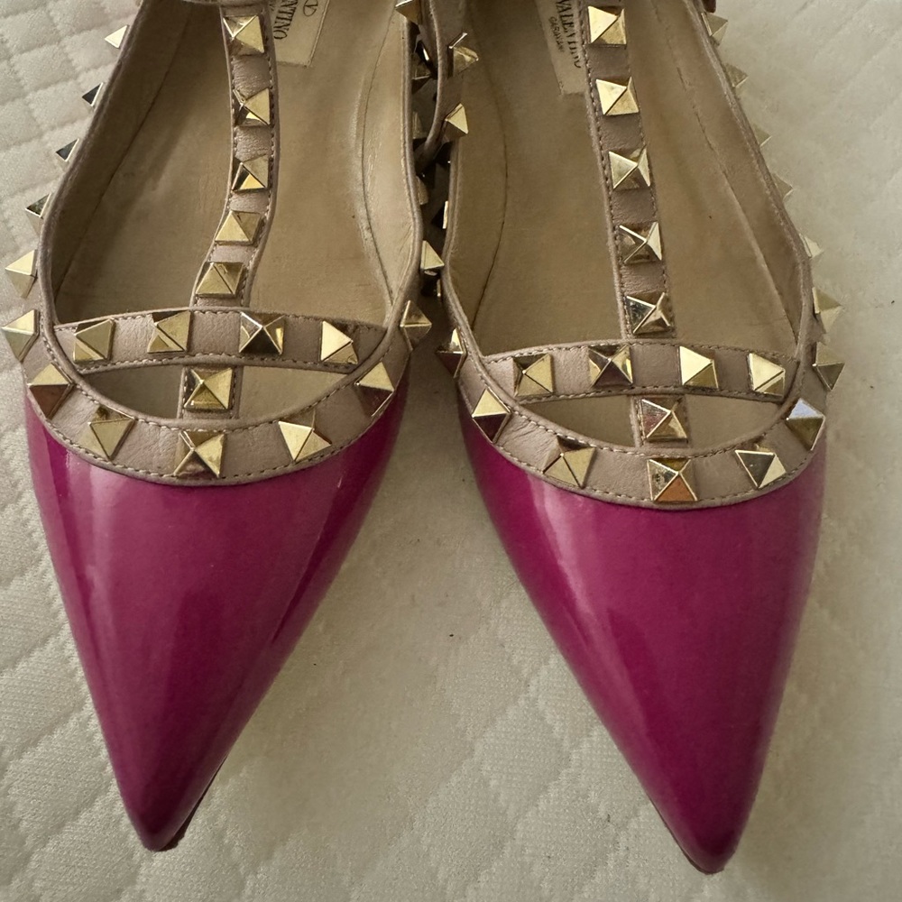 Valentino Rockstud Caged flats